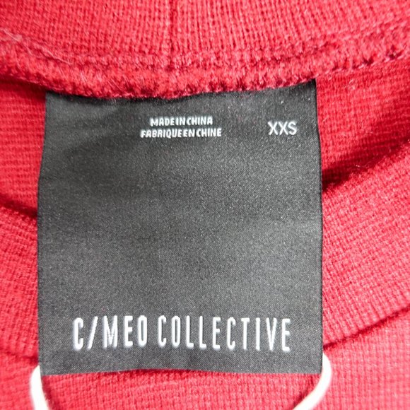C/MEO COLLECTIVE crop knit sweater scoop neck xxs - Picture 7 of 10